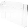 Plymor Clear Acrylic 2-Pocket Paper Literature Holder (Wall Mount), Fits 8.5" x 11" Documents view 1