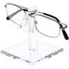 Plymor Clear Acrylic Curved Bridge Display Riser for Eyeglass Frames, 3.25" H x 3" W x 3" D view 2