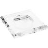 Plymor Clear Acrylic Square Display Base with Indented Circle to Hold Egg, Marble, Ball or Sphere, 3.5" W x 3.5" D x 0.5" H (2" Circle), Pack of 6 view 1