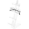 Plymor Clear Acrylic 4 Frame Rests Display Risers for Eyeglasses, 11.5" H x 3.5" W x 5.25" D (6 Pack) view 2