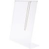 Plymor Frosted Acrylic Necklace Display Stand With Side Hooks, 10.625" W x 4" D x 11.75" H (2 Pack) view 2