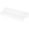 Plymor Frosted Acrylic 2-Step Solid Back Display Stairs, 3.25" H x 18" W x 6.25" D (3 Pack) view 1