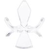 Plymor Clear Acrylic Ball or Sphere Flower Petal Display Holder Stand, 1.5" H x 2" W x 2" D (12 Pack) view 1