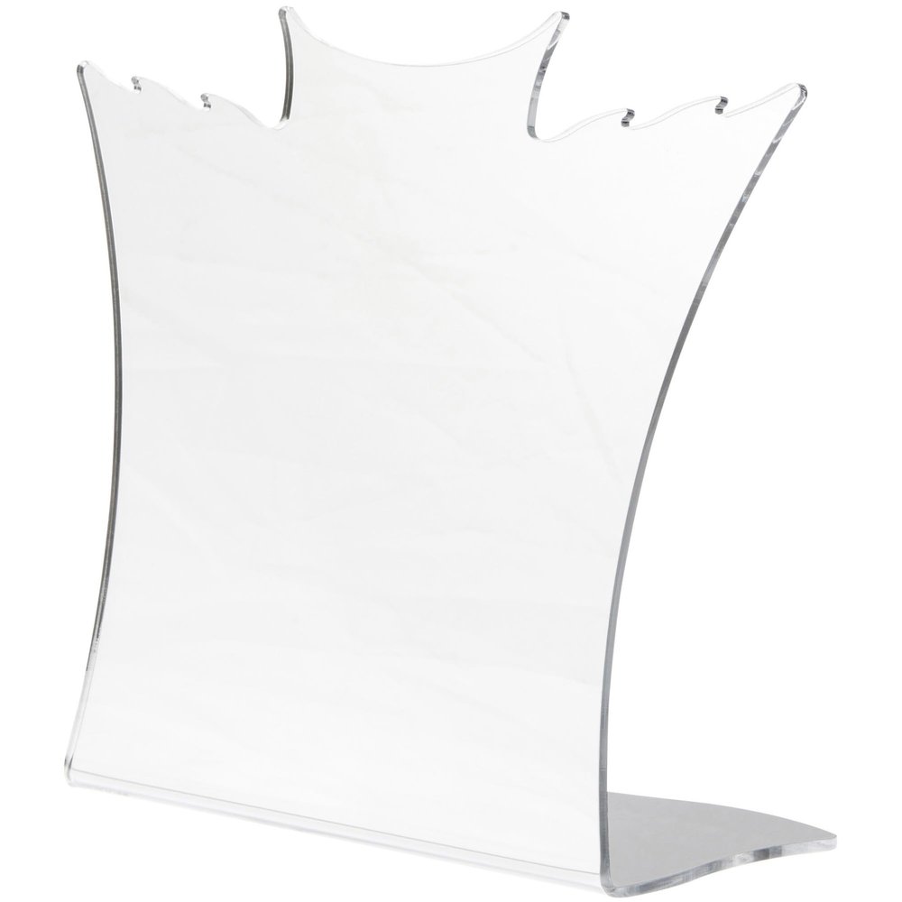 Plymor Acrylic Winged Necklace Display Stand (Mirrored), 8.5" W x 3" D x 7.25" H