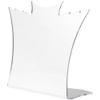 Plymor Acrylic Winged Necklace Display Stand (Mirrored), 8.5" W x 3" D x 7.25" H view 1