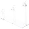 Plymor Clear Acrylic 3 Curved Bridge Display Risers for Eyeglass Frames, 7" H x 9" W x 3" D (3 Pack) view 1