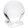 Plymor 1.5" x 1.5" Clear Square Egg/Sphere Base (0.875" Hole) (2 Pack) view 2