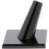 Plymor Black Acrylic Ring Finger Display, Single on Square Base, 2" W x 2" D x 1.75" H (12 Pack) view 1