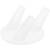 Plymor Frosted Acrylic Ring Finger Display, Triple on Round Base, 3" W x 3" D x 1.75" H (3 Pack) view 1