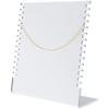Plymor Acrylic Necklace Display Stand with Side Hooks (Mirrored), 10.625" W x 4" D x 11.75" H (3 Pack) view 2