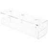 Plymor Clear Acrylic Ice Cream Cone Holder Riser, 4.25" H x 13.5" W x 4" D (Fits 3 Sugar Cones) (3 Pack) view 1