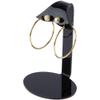 Plymor Black Acrylic 2 Pair Hanging Earring Display Stand, 3.25" W x 2.75" D x 4.75" H (12 Pack) view 2