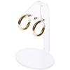 Plymor Frosted Acrylic 2 Pair Hanging Earring Display Stand, 2.75" W x 2.25" D x 4" H (12 Pack) view 2