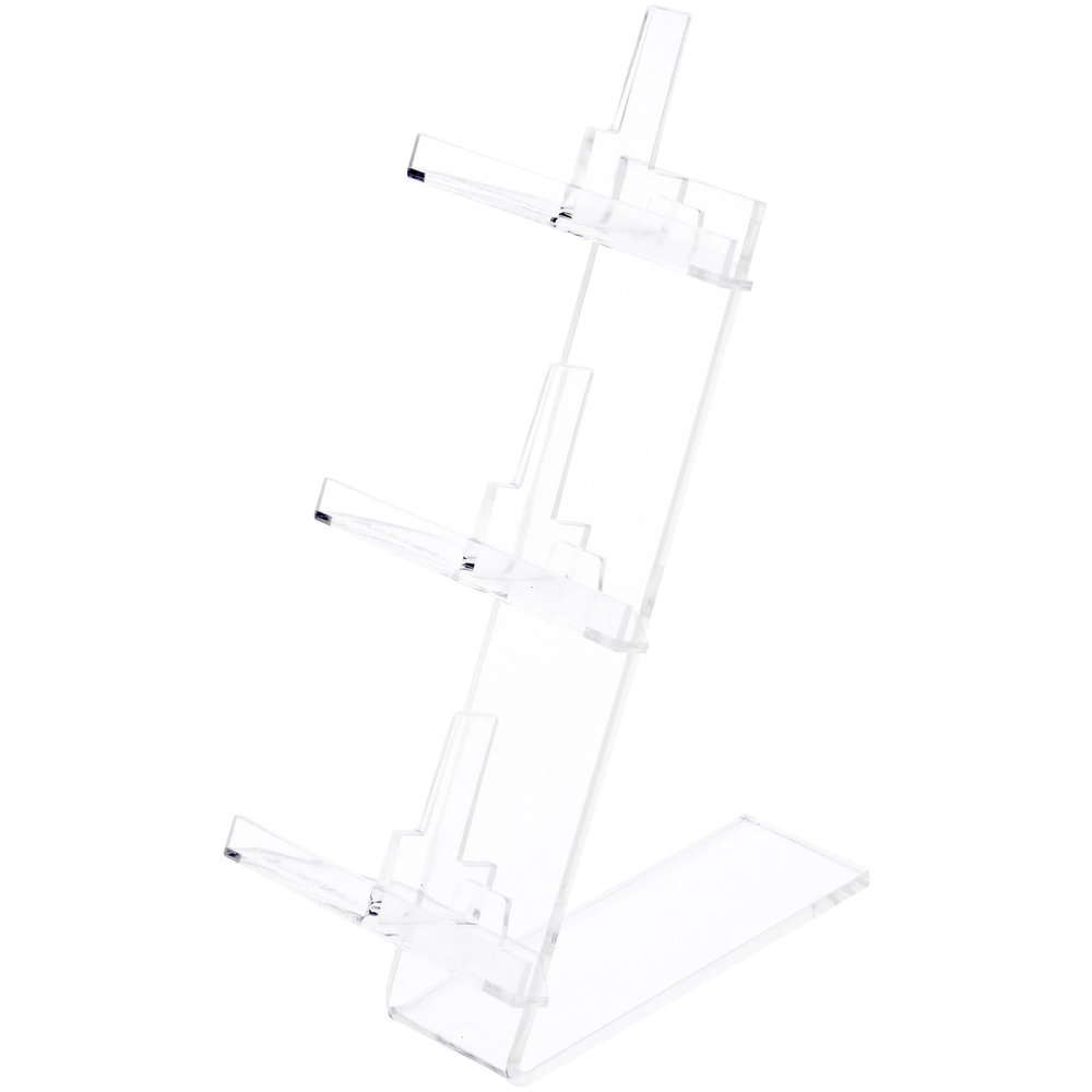 Plymor Clear Acrylic 3 Frame Rests Display Risers for Eyeglasses, 9" H x 3.5" W x 5.25" D (6 Pack)