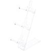 Plymor Clear Acrylic 3 Frame Rests Display Risers for Eyeglasses, 9" H x 3.5" W x 5.25" D (6 Pack) view 1