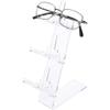 Plymor Clear Acrylic 3 Frame Rests Display Risers for Eyeglasses, 9" H x 3.5" W x 5.25" D (6 Pack) view 2