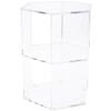Plymor Clear Acrylic Open-Front Display Case, 1 Shelf, 12" H x 9.5" W x 8.25" D view 1