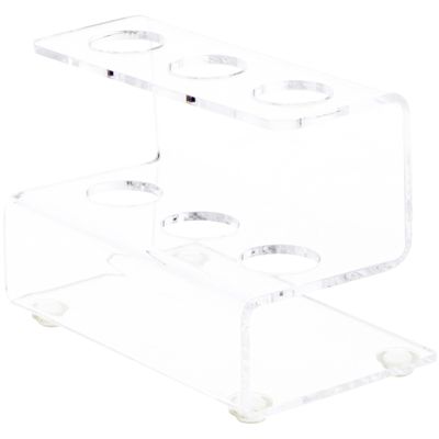 Plymor Clear Acrylic Flatware Display Stand, 3.25" H x 4.5" W x 3" D