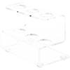 Plymor Clear Acrylic Flatware Display Stand, 3.25" H x 4.5" W x 3" D view 1