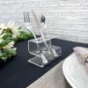 Plymor Clear Acrylic Flatware Display Stand, 3.25" H x 4.5" W x 3" D view 2