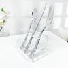 Plymor Clear Acrylic Flatware Display Stand, 3.25" H x 4.5" W x 3" D view 3