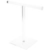 Plymor Clear Acrylic T-Bar Necklace Display Stand, 15.5" H x 15.5" W x 8" D view 1