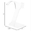 Plymor Frosted Acrylic Divided Pair Hanging Earring Display Stand, 3.125" W x 1.75" D x 4.75" H (6 Pack) view 3