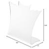 Plymor Frosted Acrylic Winged Necklace Display Stand, 8.5" W x 3" D x 7.25" H (3 Pack) view 3
