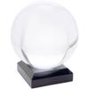 Plymor Black Acrylic Square Display Base with Indented Circle to Hold Egg, Marble, Ball or Sphere, 1.5" W x 1.5" D x 0.5" H (0.875" Circle), Pack of 12 view 2