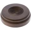 Plymor Revolving Walnut Round Wood Display Base with Indented Circle to Hold Egg, Marble, Ball or Sphere, 4" W x 4" D x 1.125" H (2" Circle) view 1