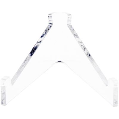 Plymor Clear Acrylic Display Stand Holder for Geode, Mineral or Crystal Cluster, 1.75" H x 2.5" W x 2.5" D (2 Pack)