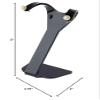 Plymor Black Acrylic Divided Pair Hanging Earring Display Stand, 3.125" W x 1.75" D x 4.75" H (12 Pack) view 3