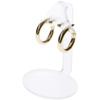Plymor Frosted Acrylic 2 Pair Hanging Earring Display Stand, 2.5" W x 2" D x 3.125" H (12 Pack) view 2
