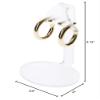 Plymor Frosted Acrylic 2 Pair Hanging Earring Display Stand, 2.5" W x 2" D x 3.125" H (12 Pack) view 3
