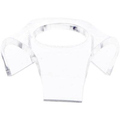 Plymor Clear Acrylic Display Riser for Spheres, 0.75" H x 2" W x 2" D (3 Pack)