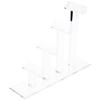 Plymor Clear Acrylic 4 Frame Display Risers for Eyeglasses, 8" H x 3" W x 12" D (2 Pack) view 1