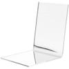 Plymor Folded Acrylic Mirror Display, 4.5" H x 4.5" W x 5" D (3 Pack) view 1