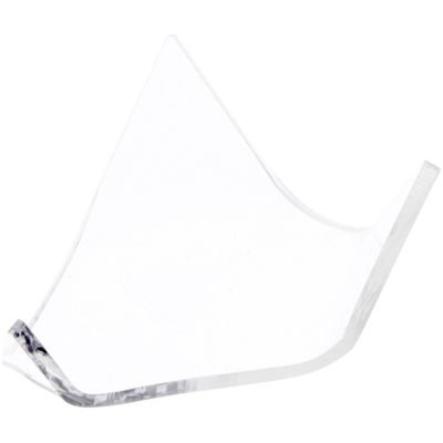 Plymor Clear Acrylic Display Stand Holder for Geode, Mineral or Crystal Cluster, 1.25" H x 2.5" W x 3.25" D (3 Pack)