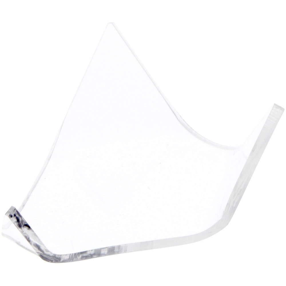 Plymor Clear Acrylic Display Stand Holder for Geode, Mineral or Crystal Cluster, 1.25" H x 2.5" W x 3.25" D (3 Pack)