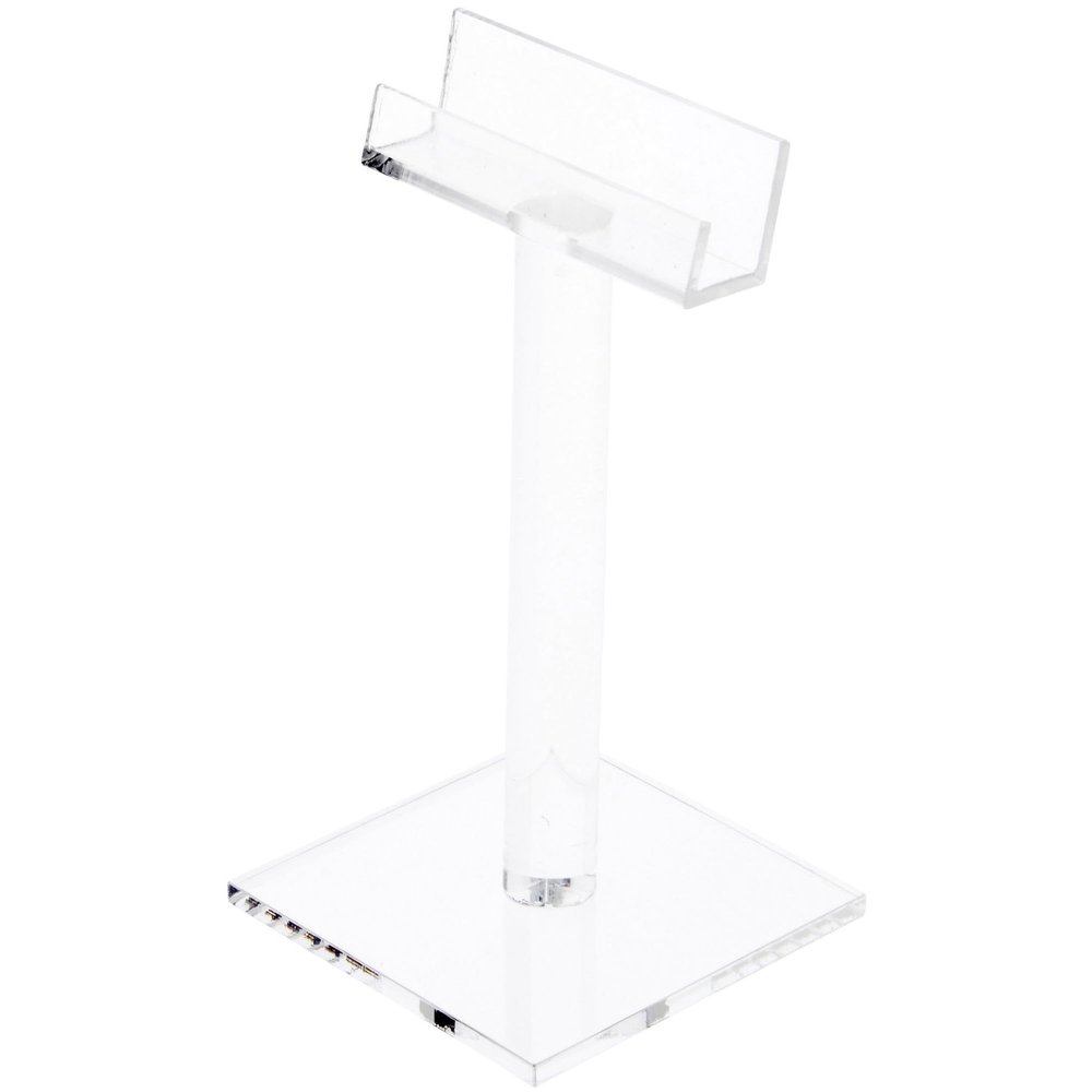 Plymor Clear Acrylic Square Display Stand for Eyeglass Frames, 5.5" H x 3" W x 3" D (2 Pack)