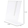 Plymor Frosted Acrylic Necklace Display Stand With Side Hooks, 10.625" W x 4" D x 11.75" H (3 Pack) view 3