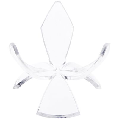 Plymor Clear Acrylic Ball or Sphere Flower Petal Display Holder Stand, 2.125" H x 3" W x 3" D (12 Pack)