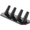 Plymor Black Acrylic Ring Finger Display, Four, 6.875" W x 2" D x 1.75" H (2 Pack) view 1