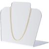 Plymor Acrylic Basic Short Necklace Display Stand (Mirrored), 8.5" W x 4" D x 7.75" H view 2