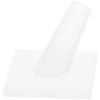Plymor Frosted Acrylic Ring Finger Display, Single on Square Base, 2" W x 2" D x 1.75" H (12 Pack) view 1