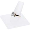 Plymor Frosted Acrylic Ring Finger Display, Single on Square Base, 2" W x 2" D x 1.75" H (12 Pack) view 2
