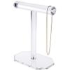 Plymor Clear Acrylic T-Bar Necklace Display Stand, 10.75" H x 8" W x 5" D view 2