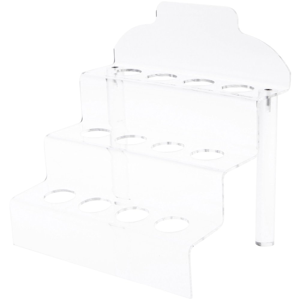 Plymor Clear Acrylic Display Stairs to Hold Eggs, Marbles, Balls or Spheres, 9.125" H x 8.75" W x 6.5" D (1.25" Circle) (2 Pack)