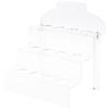 Plymor Clear Acrylic Display Stairs to Hold Eggs, Marbles, Balls or Spheres, 9.125" H x 8.75" W x 6.5" D (1.25" Circle) (2 Pack) view 1