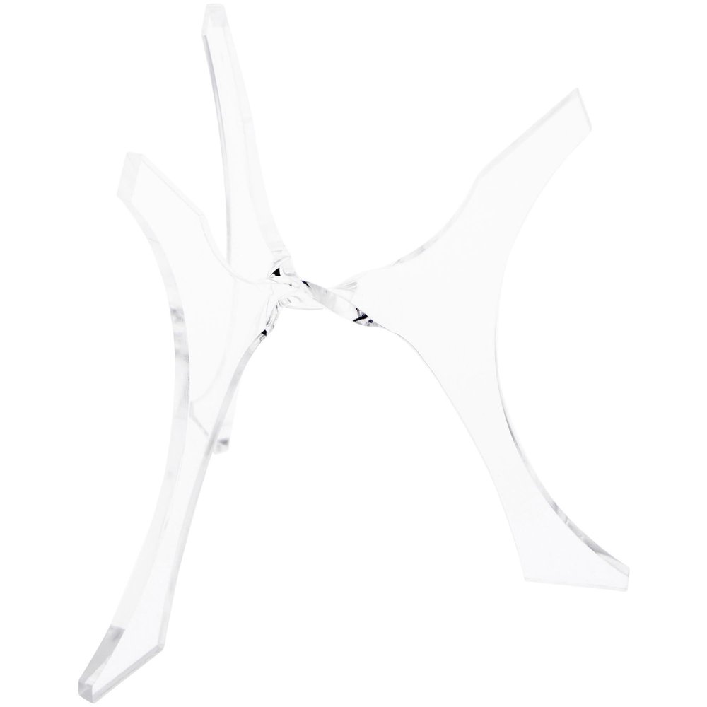 Plymor Clear Acrylic 3-Leg Tri-Pod Display Riser, Holds Egg or Sphere, 4.75" H x 3.5" W x 3.5" D (12 Pack)